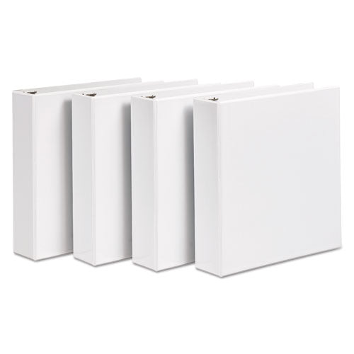 Durable View Binder With Durahinge And Slant Rings, 3 Rings,2" Capacity, 11 X 8.5, White, 4/pack