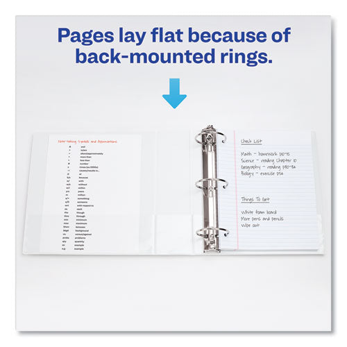 Showcase Economy View Binders With Slant Rings,3 Rings, 2" Capacity, 11 X 8.5, White