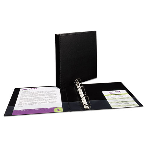 Durable Non-view Binder With Durahinge And Slant Rings, 3 Rings, 1.5" Capacity, 11 X 8.5, Black.