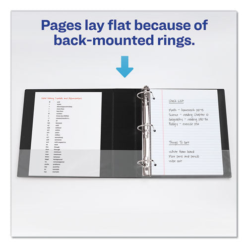 Durable Non-view Binder With Durahinge And Slant Rings, 3 Rings, 2" Capacity, 11 X 8.5, Black.