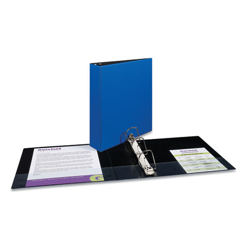 Durable Non-view Binder With Durahinge And Slant Rings, 3 Rings,2" Capacity, 11 X 8.5, Blue