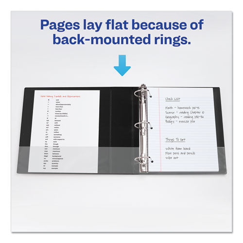 Durable Non-view Binder With Durahinge And Slant Rings, 3 Rings, 3" Capacity, 11 X 8.5, Black.