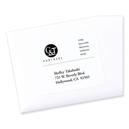 Labels, Laser Printers, 3.33 X 4, White, 6/sheet, 100 Sheets/box.