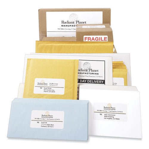 Labels, Laser Printers, 8.5 X 11, White, 100/box.