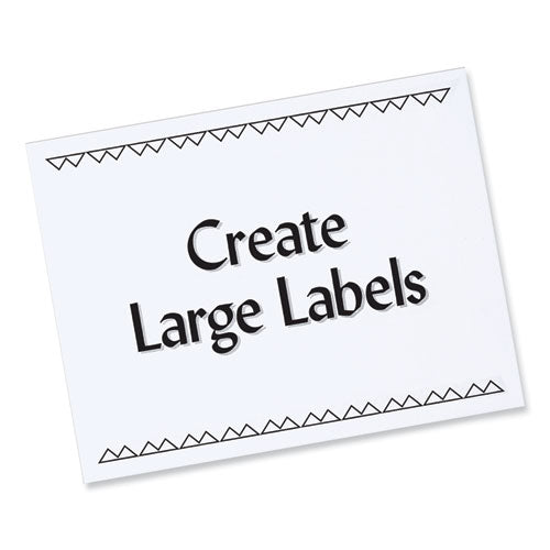 Labels, Laser Printers, 8.5 X 11, White, 100/box.