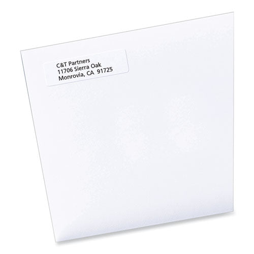 Labels, Inkjet/laser Printers, 0.5 X 1.75, White, 80/sheet, 100 Sheets/pack.