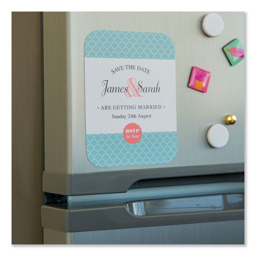 Printable Magnet Sheets, 8.5 X 11, White, 5/pack.