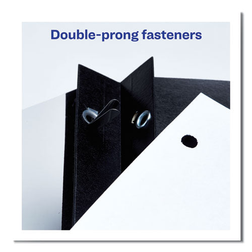 Durable Clear Front Report Cover, Prong Fastener, 0.13" Capacity, 8.5 X 11, Clear/blue, 25/box.