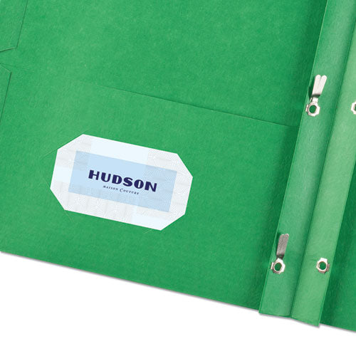 Two-pocket Folder, Prong Fastener, 0.5" Capacity, 11 X 8.5, Green, 25/box.