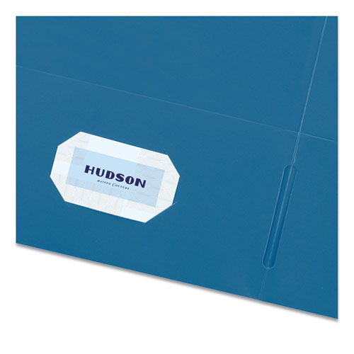 Two-pocket Folder, 40-sheet Capacity, 11 X 8.5, Light Blue, 25/box.