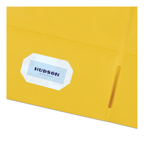 Two-pocket Folder, 40-sheet Capacity, 11 X 8.5, Yellow, 25/box.