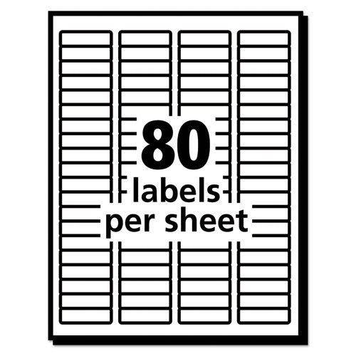 Ecofriendly Mailing Labels, Inkjet/laser Printers, 0.5 X 1.75, White, 80/sheet, 100 Sheets/pack.