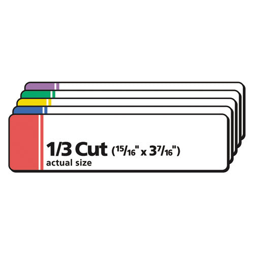 Extra-large Trueblock File Folder Labels With Sure Feed Technology, 0.94 X 3.44, White, 18/sheet, 25 Sheets/pack.