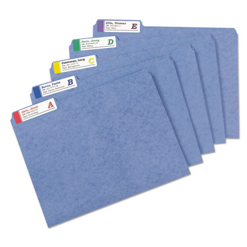 Extra-large Trueblock File Folder Labels With Sure Feed Technology, 0.94 X 3.44, White, 18/sheet, 25 Sheets/pack.