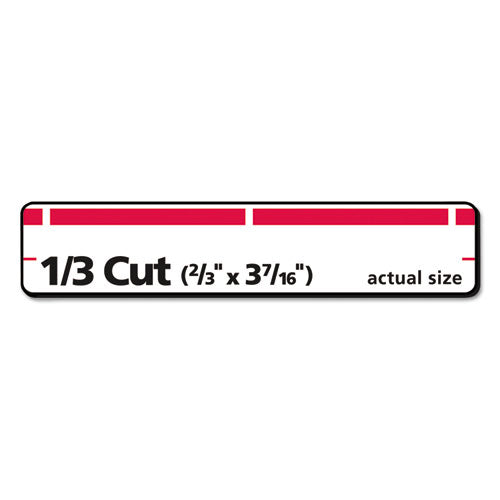 Permanent Trueblock File Folder Labels With Sure Feed Technology, 0.66 X 3.44, White, 30/sheet, 50 Sheets/box.