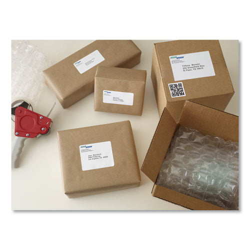 Shipping Labels W/ Trueblock Technology, Laser Printers, 5.5 X 8.5, White, 2/sheet,100 Sheets/box