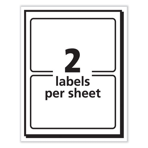 Printable Adhesive Name Badges, 3.38 X 2.33, Blue "hello", 100/pack.