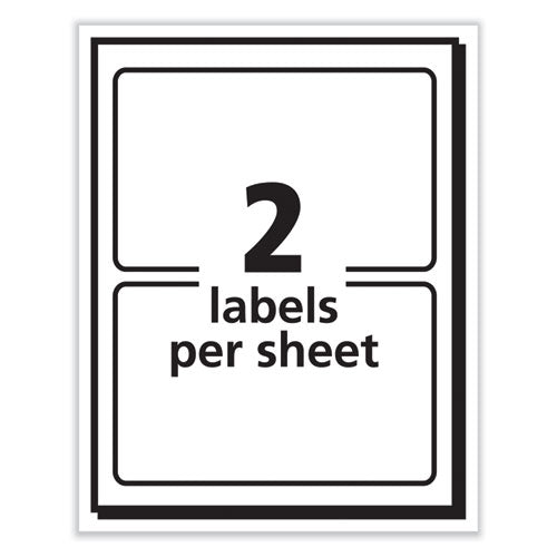 Printable Adhesive Name Badges, 3.38 X 2.33, White, 100/pack.