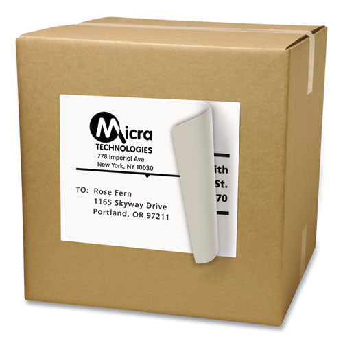 Shipping Labels With Trueblock Technology, Laser Printers, 8.5 X 11, White, 100/box.