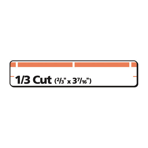 Permanent Trueblock File Folder Labels With Sure Feed Technology,0.66 X 3.44, White, 30/sheet, 25 Sheets/pack