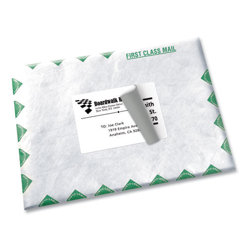 Shipping Labels W/ Trueblock Technology, Laser Printers, 3.5 X5, White, 4/sheet, 100 Sheets/box