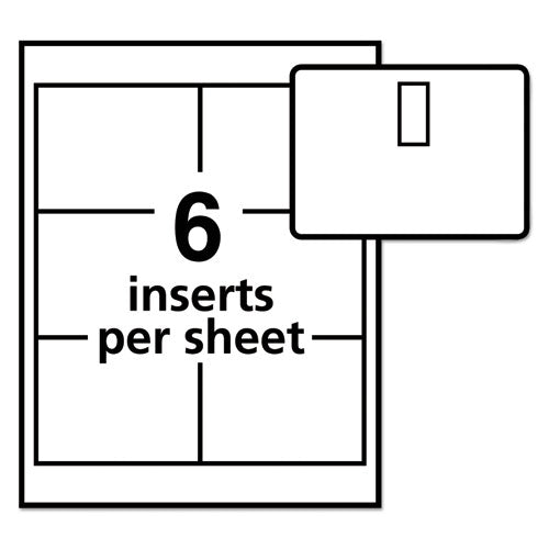 Clip-style Name Badge Holder With Laser/inkjet Insert, Top Load, 4 X 3, White, 40/box.