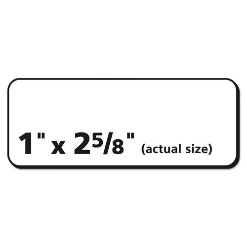 Repositionable Address Labels W/surefeed, Laser, 1 X 2.63, White, 3000/box.