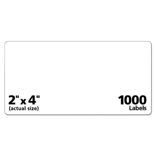 Repositionable Shipping Labels W/sure Feed, Inkjet/laser, 2 X 4, White, 1000/box.