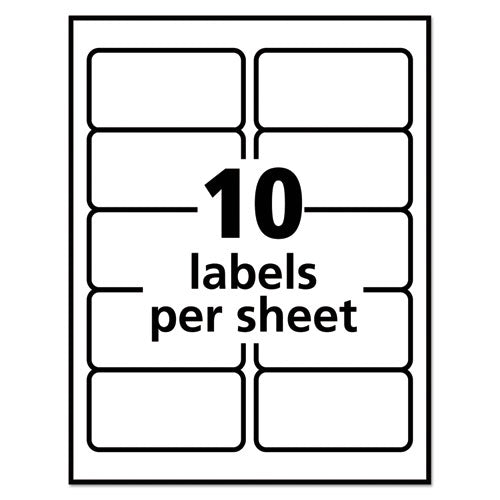 Repositionable Shipping Labels W/sure Feed, Inkjet/laser, 2 X 4, White, 1000/box.