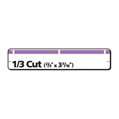 Permanent Trueblock File Folder Labels With Sure Feed Technology, 0.66 X 3.44, White, 30/sheet, 25 Sheets/pack.