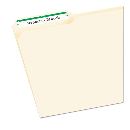 Permanent Trueblock File Folder Labels With Sure Feed Technology, 0.66 X 3.44, White, 30/sheet, 50 Sheets/box.