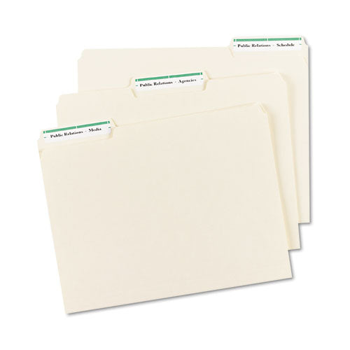 Permanent Trueblock File Folder Labels With Sure Feed Technology, 0.66 X 3.44, White, 30/sheet, 50 Sheets/box.