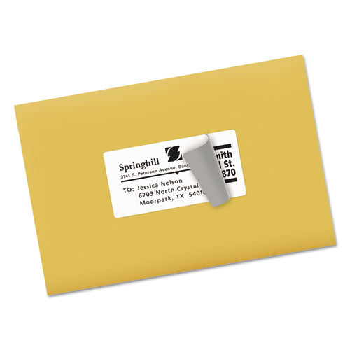 Shipping Labels W/ Trueblock Technology, Laser Printers, 2 X 4, White, 10/sheet, 250 Sheets/box.