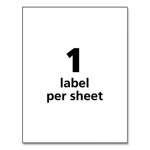 Ultraduty Ghs Chemical Waterproof And Uv Resistant Labels, 8.5 X 11, White, 50/pack.