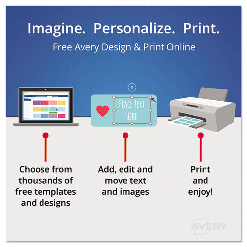 Durable Permanent Multi-surface Id Labels, Inkjet/laser Printers, 0.75 X 1.75, White, 12/sheet, 10 Sheets/pack.