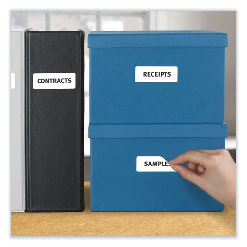 Removable Multi-use Labels, Inkjet/laser Printers, 1 X 2.63, White, 30/sheet, 25 Sheets/pack.