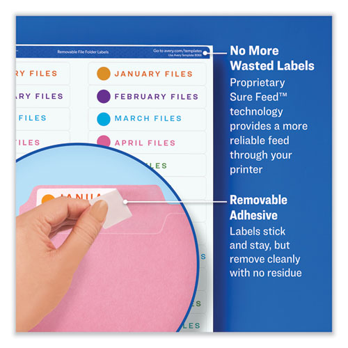 Removable Multi-use Labels, Inkjet/laser Printers, 3.33 X 4, White, 6/sheet, 25 Sheets/pack.