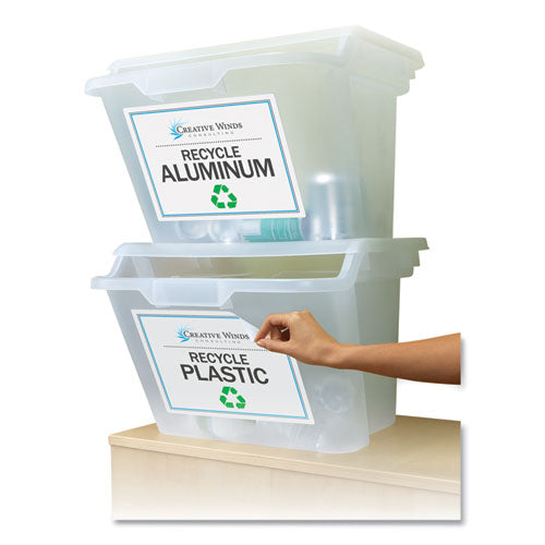 Removable Multi-use Labels, Inkjet/laser Printers, 8.5 X 11, White, 25/pack.