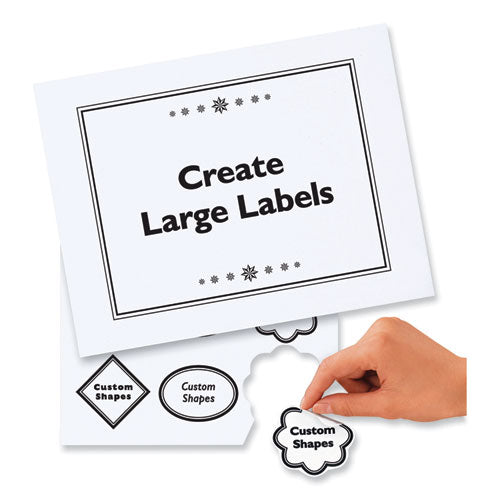 Removable Multi-use Labels, Inkjet/laser Printers, 8.5 X 11, White, 25/pack.