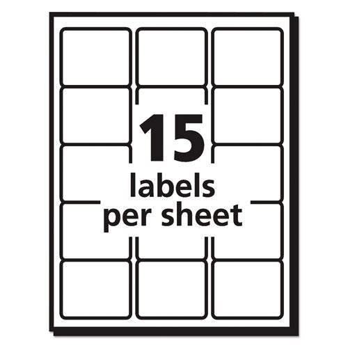 Durable Permanent Id Labels With Trueblock Technology, Laser Printers, 2 X 2.63, White, .15/sheet, 50 Sheets/pack