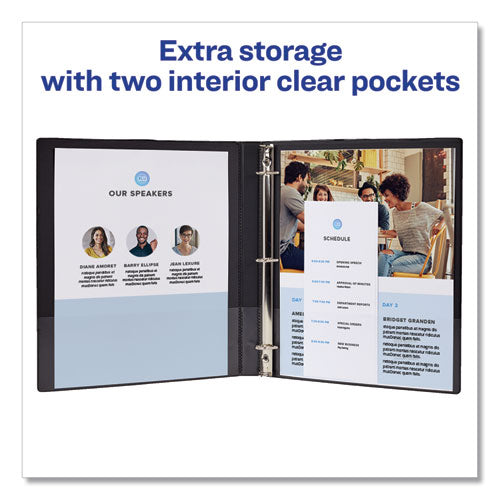 Framed View Heavy-duty Binders, 3 Rings, 2" Capacity, 11 X 8.5, White.