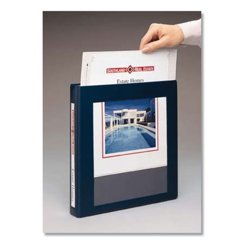 Framed View Heavy-duty Binders, 3 Rings, 1" Capacity, 11 X 8.5, Black.