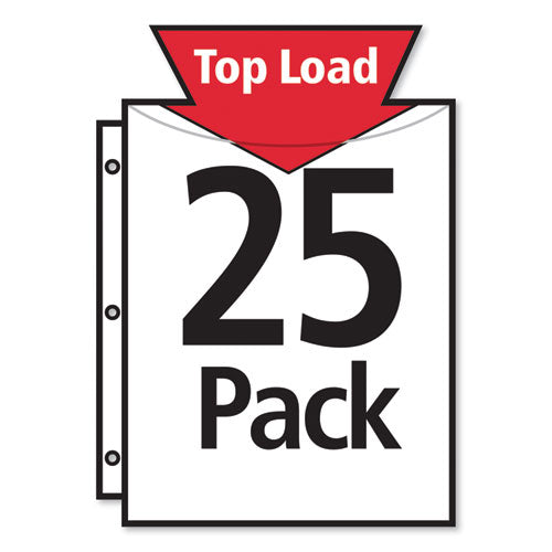 Top-load Polypropylene Sheet Protector, Heavy, Legal, Diamond Clear, 25/pack.