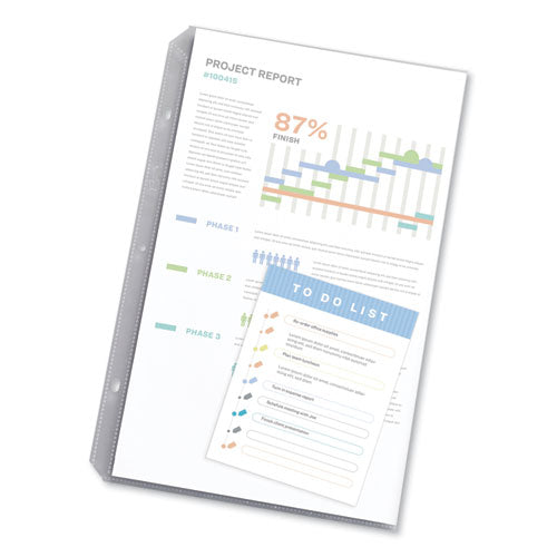 Top-load Polypropylene Sheet Protector, Heavy, Legal, Diamond Clear, 25/pack.