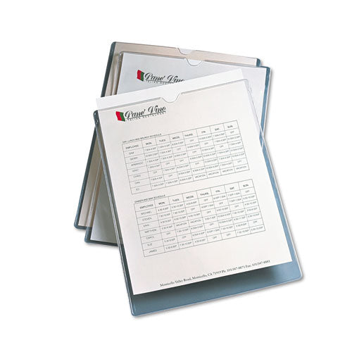 Top-load Clear Vinyl Envelopes W/thumb Notch, 9” X 12”, Clear, 10/pack.