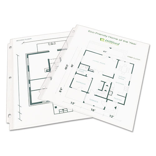 Top-load Recycled Polypropylene Sheet Protector, Semi-clear, 100/box.