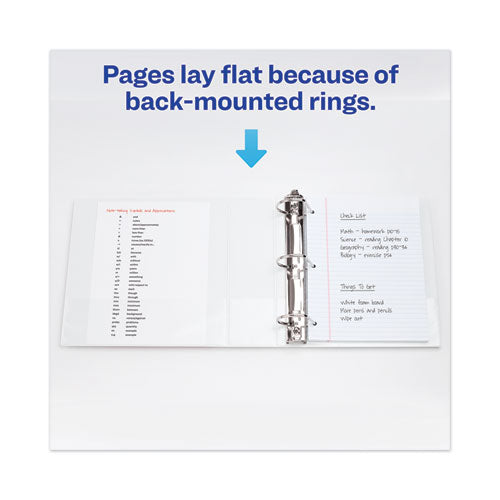 Heavy-duty View Binder With Durahinge And Locking One Touch Ezd Rings, 3 Rings, 4" Capacity, 11 X 8.5, White.