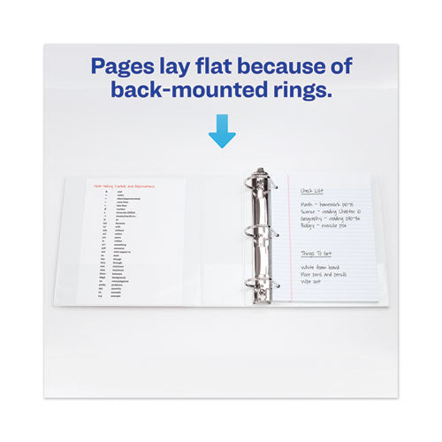 Heavy-duty View Binder With Durahinge And Locking One Touch Ezd Rings, 3 Rings, 5" Capacity, 11 X 8.5, White.