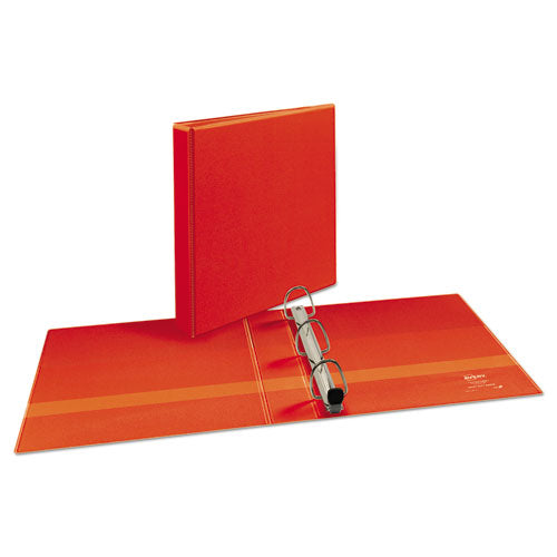 Heavy-duty View Binder With Durahinge And One Touch Ezd Rings, 3 Rings, 1.5" Capacity, 11 X 8.5, Red.