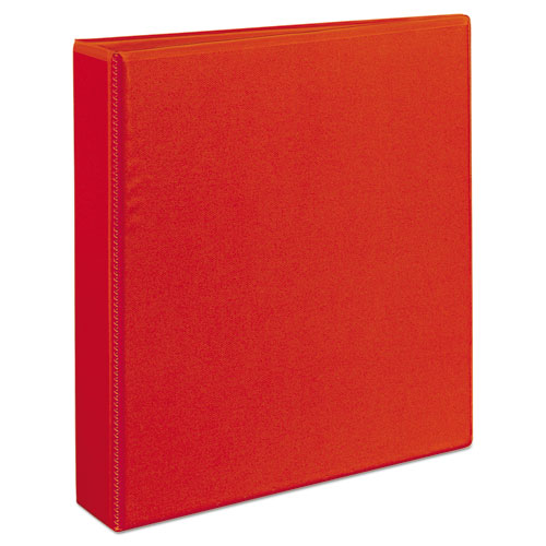 Heavy-duty View Binder With Durahinge And One Touch Ezd Rings, 3 Rings, 1.5" Capacity, 11 X 8.5, Red.